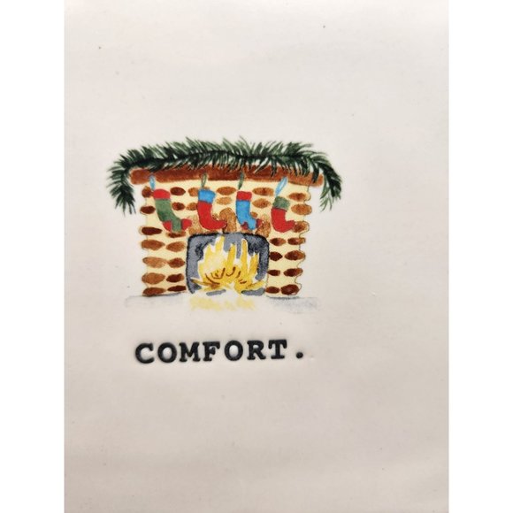 Rae Dunn Comfort Fireplace Christmas Stockings Trivet Hot Plate - Picture 2 of 4